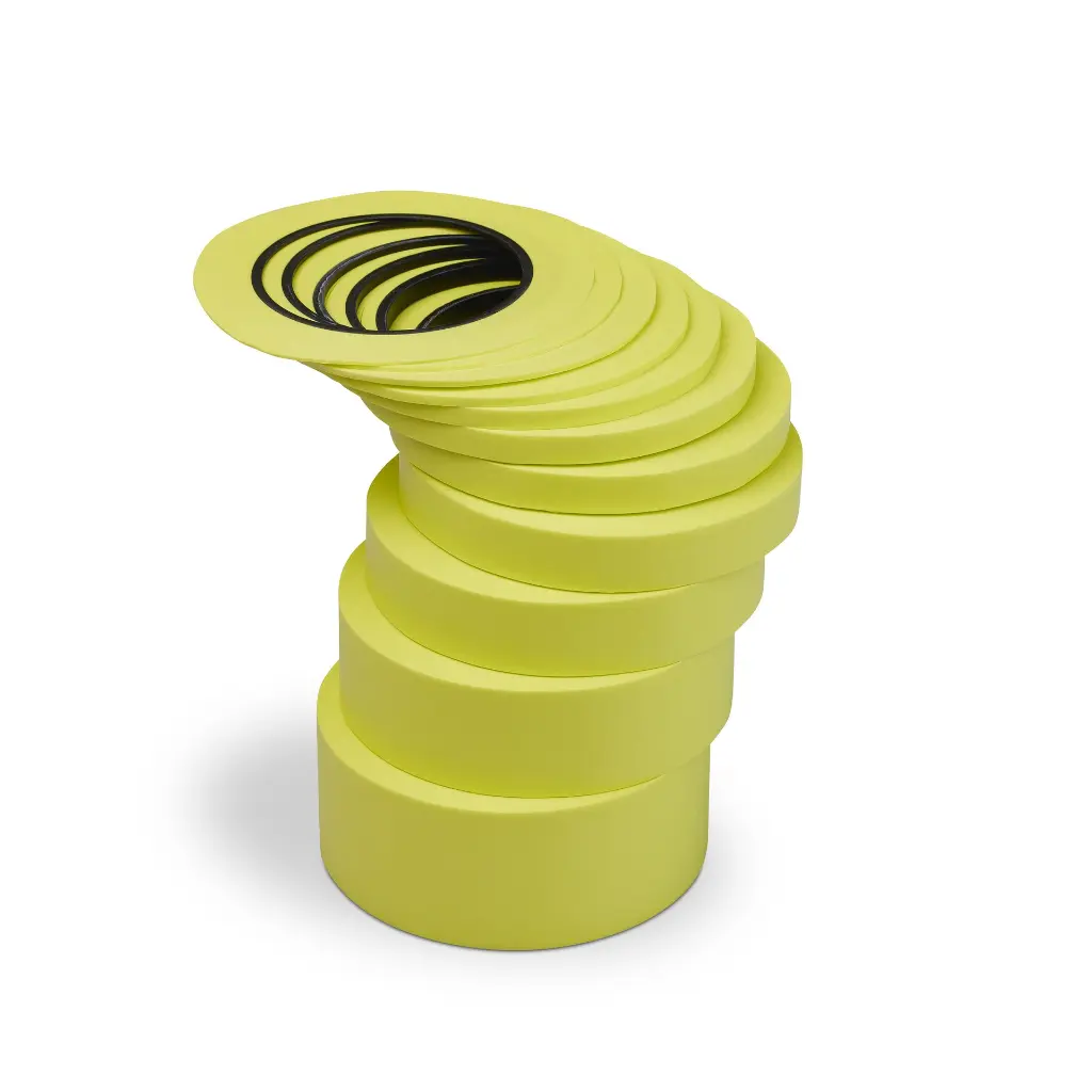 1123 Lime Precision Masking Tape Stack.webp