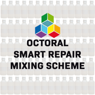 [OCTO-SMARTREPAIR] Octoral Solvent Smart Repair Paint Mixing System Scheme Complete - Brand New