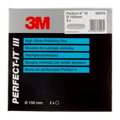 3M 150mm Perfect-It III High Gloss Polishing Pad (Pkt 2)
