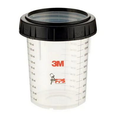 3M 170ml Mini Paint Preparation System (PPS) Mixing Cup & Collar (Kit)