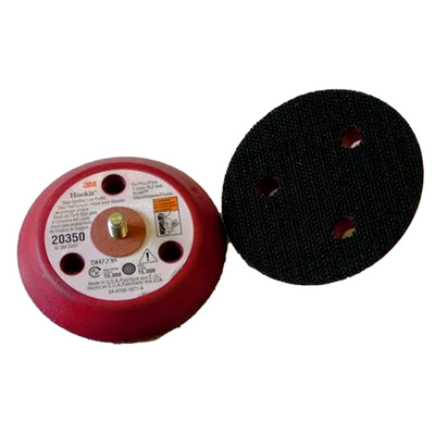 3M 76mm Red Hookit 3 Hole Clean Sanding Low Profile Foam Backing Pad (Each)