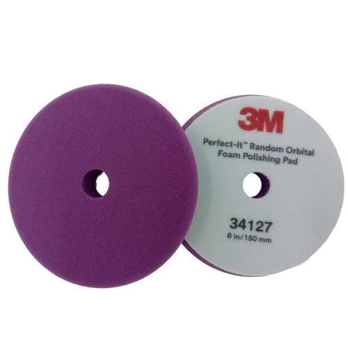 3M Perfect-It 150mm Random Orbital Foam Polishing Pad, Purple (p