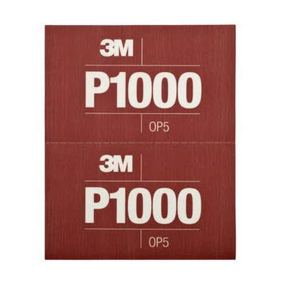 3M P1000 139 x 172mm Hookit Flexible Abrasive Sheet (Pkt 25)