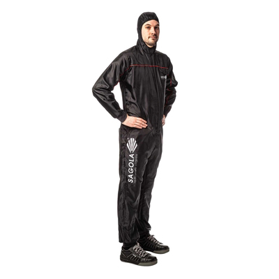 Sagola Black Anti-Static Coverall; X-Large