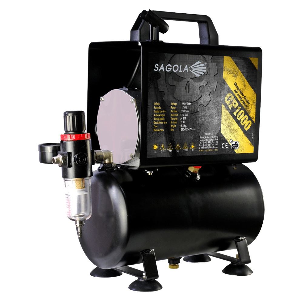 Sagola CP1000 Single Piston Compressor; EU 220V/50Hz