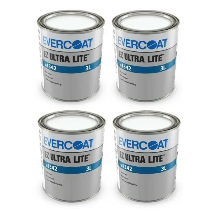 4 x EVERCOAT EZ ULTRA LITE FILLER 3LT