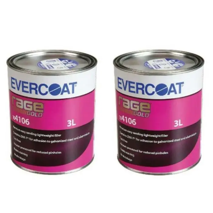 2 X EVERCOAT RAGE GOLD FILLER 3LT