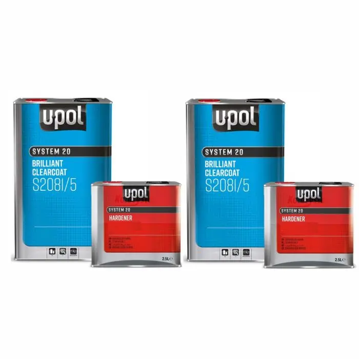 2 X UPOL S2081 CLEARCOAT KITS 7.5L *BULK BUY*