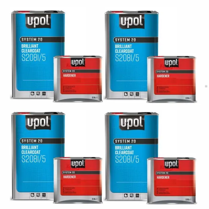 [BULKUPOLS2081X4] 4 X UPOL S2081 CLEARCOAT KITS 7.5L *BULK BUY*