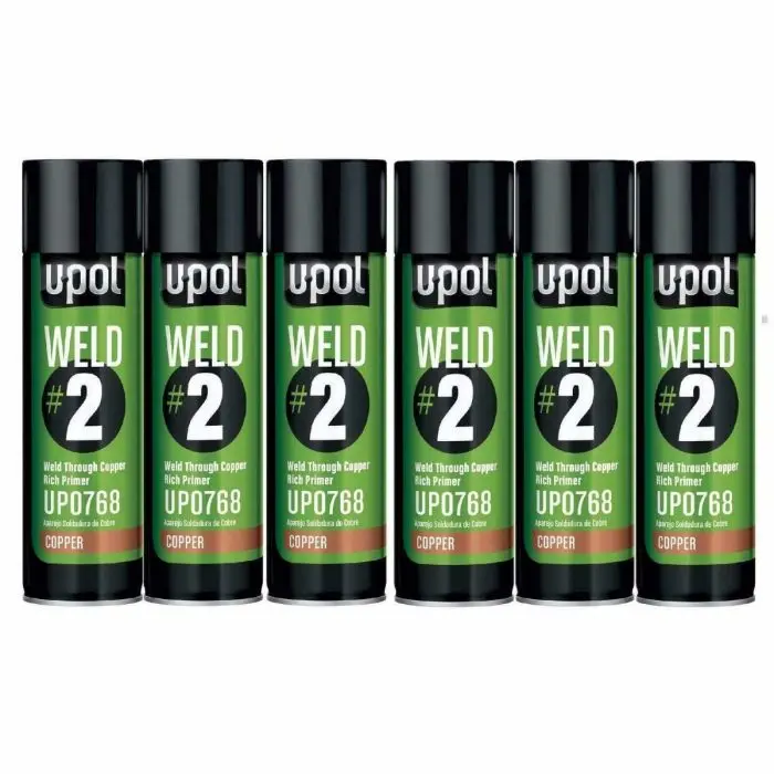 6 X UPOL WELD 2 WELD THROUGH PRIMER AEROSOLS *BULK DEAL*