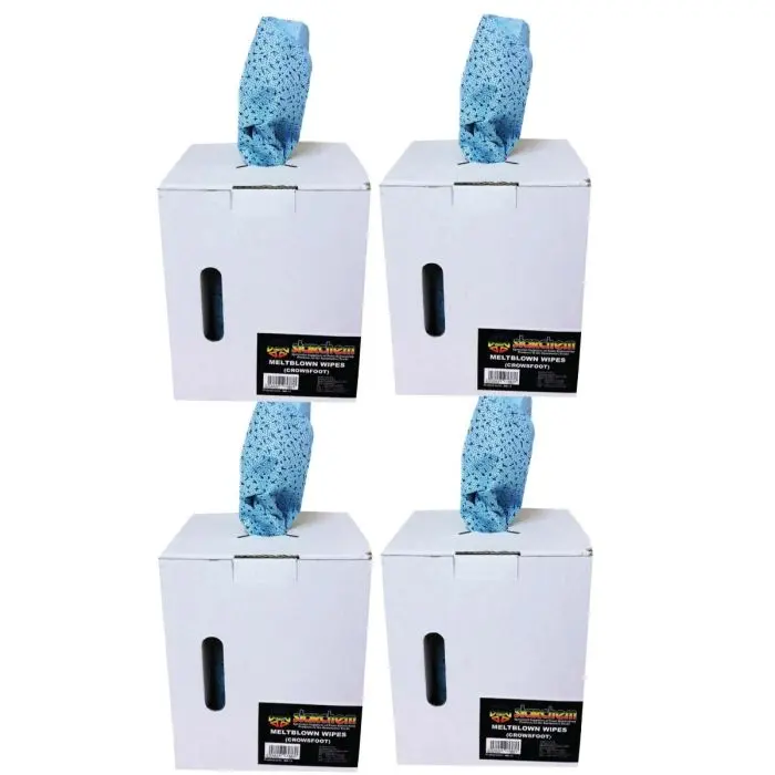 4 X STARCHEM SW11 BOX CROWS FEET SOLVENT WIPE CLOTH