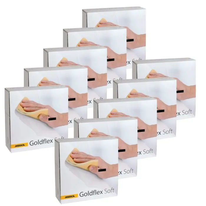 10 BOX DEAL - Mirka Goldflex Soft 115 x 125mm abrasive pads