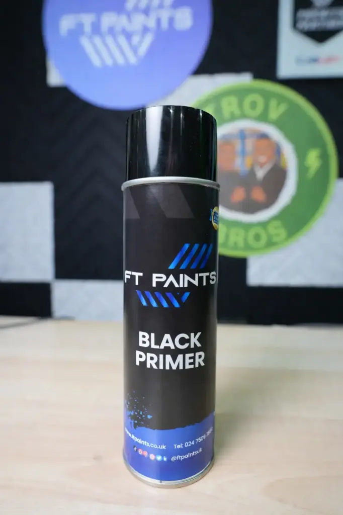 FT PAINTS LTD - BLACK PRIMER AEROSOL (500ML)