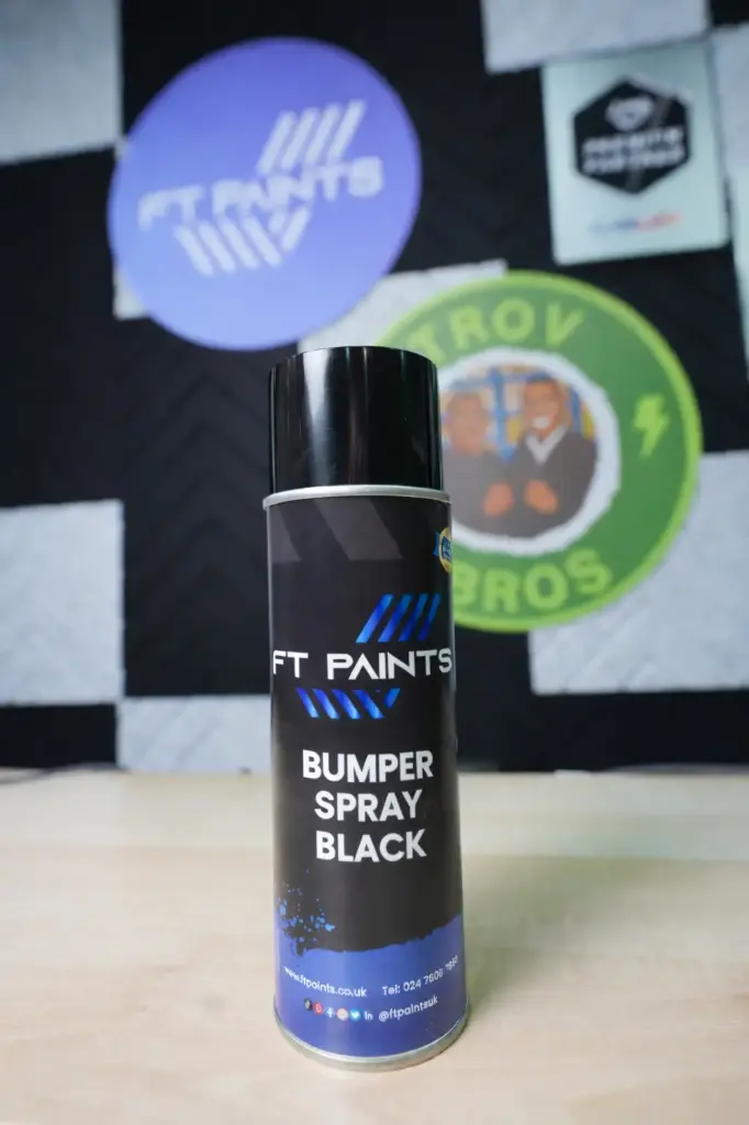 FT PAINTS LTD - BUMPERSPRAY BLACK AEROSOL (400ML)