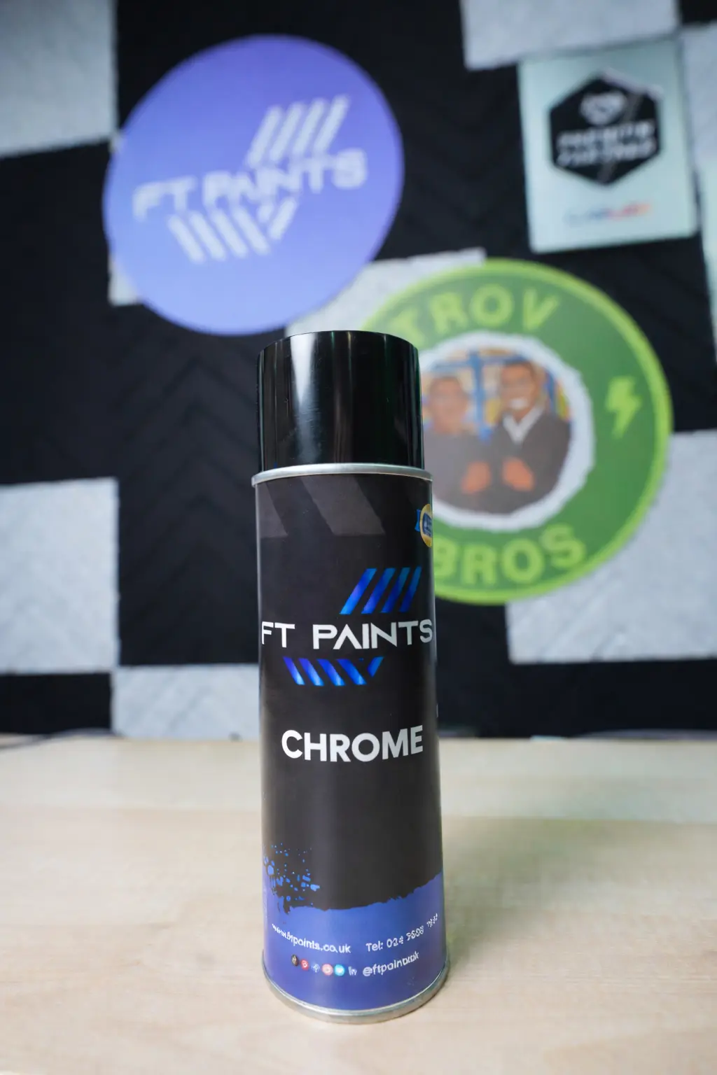 [FTPCR400] FT PAINTS LTD - CHROME AEROSOL (400ML)