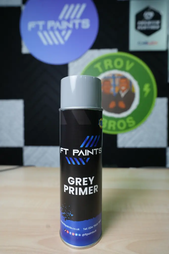 FT PAINTS LTD - GREY PRIMER AEROSOL (500ML)