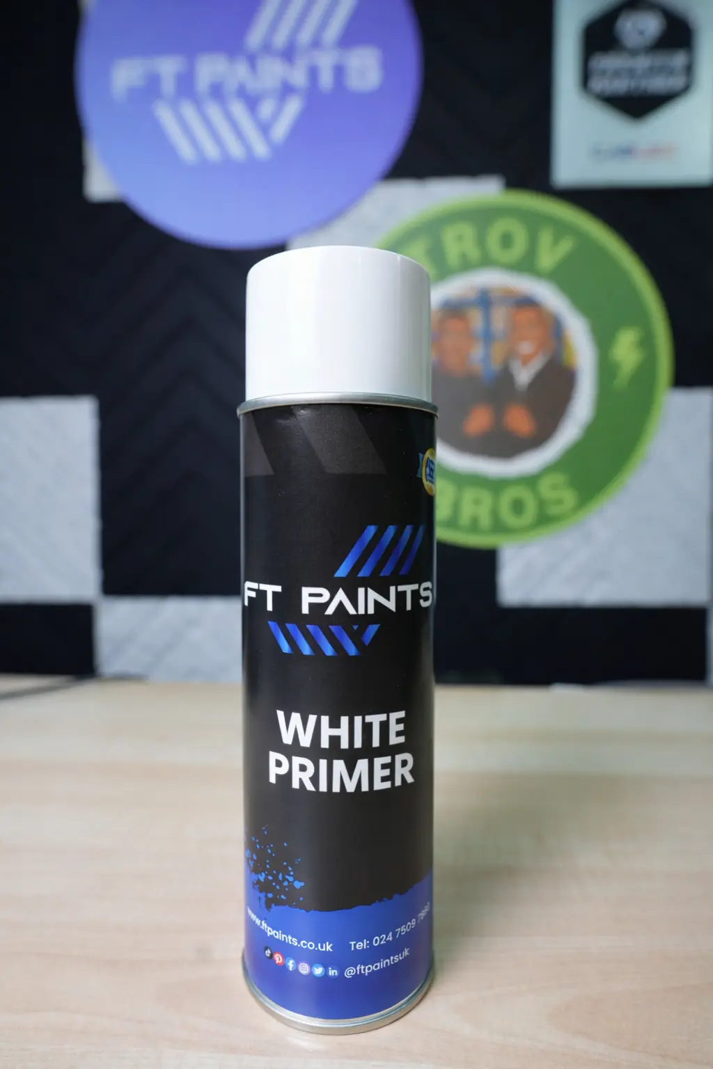 [FTPWP500] FT PAINTS LTD - WHITE PRIMER AEROSOL (500ML)
