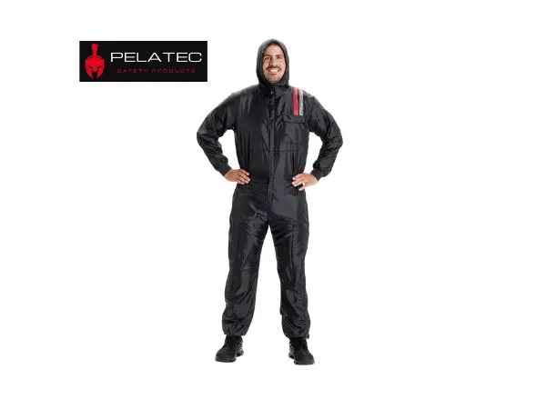 POLYTEC AIR COVERALL BLACK MEDIUM