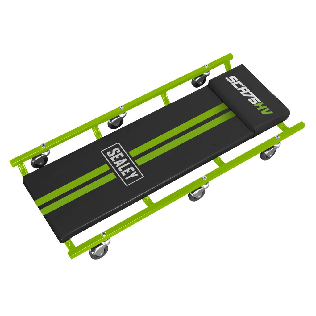 36" Deluxe American-Style Creeper with Steel Frame & 6 Wheels