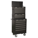 American PRO® Topchest, Mid-Box Tool Chest & Rollcab Stack 14 Drawer