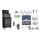 Superline PRO® Topchest & Rollcab Combination 15 Drawer with 148pc Tool Kit