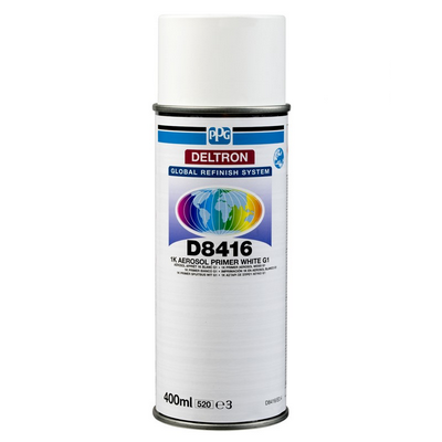 400ml PPG Deltron G1 1K Primer Aerosol White (Each)