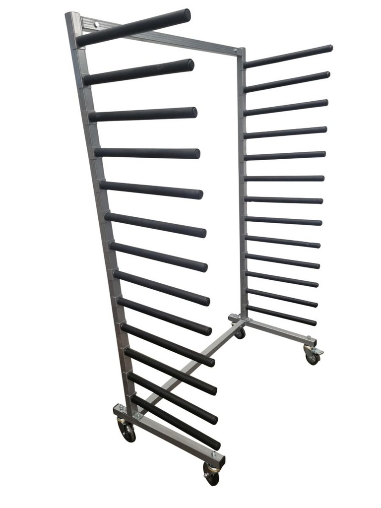 Fast Mover Mobile drying rack. 13 shelves.