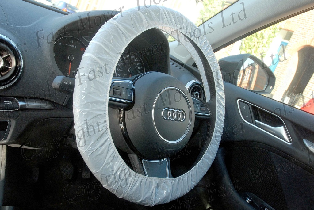 Fast Mover Disposable car steering wheel covers. Elasticated for