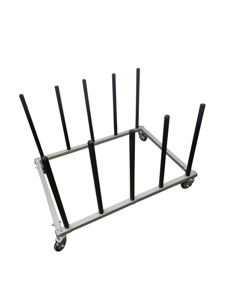 Fast Mover Mobile vehicle panel storage rack for 4 panels. 1200mm x 780mm