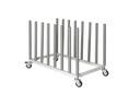 Fast Mover Mobile vehicle panel storage rack for 7 panels. 1200m