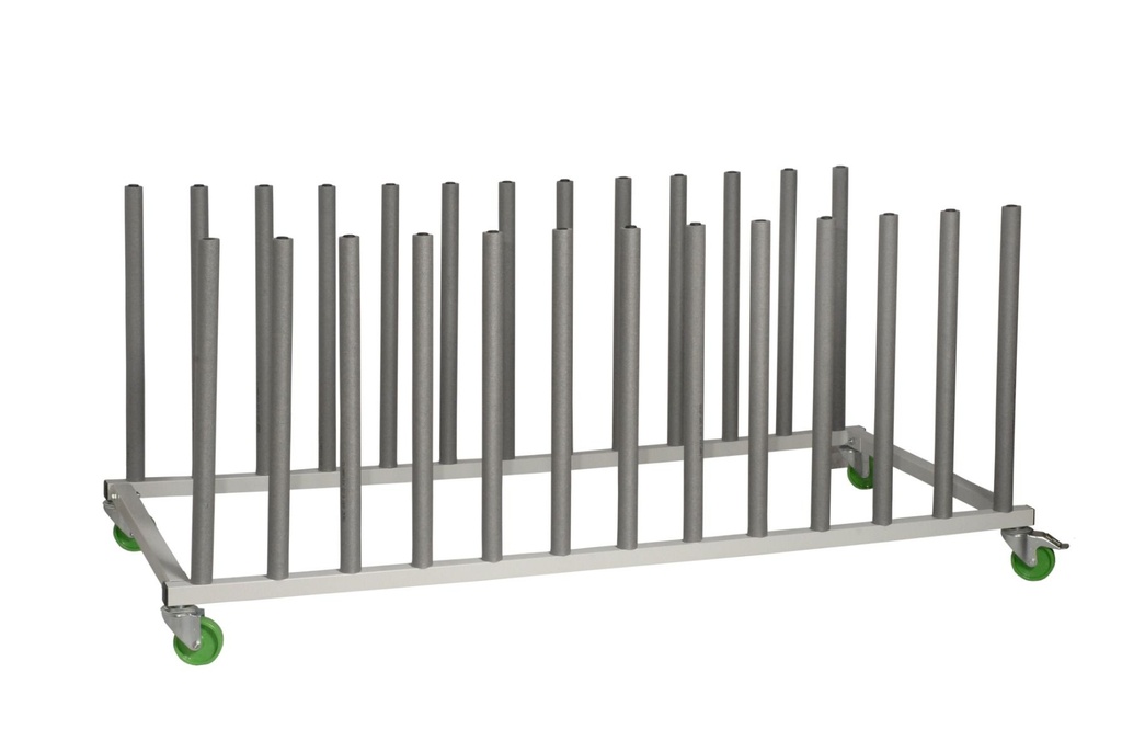 Fast Mover Mobile vehicle panel storage rack for 12  panels.  2000mm x 780mm