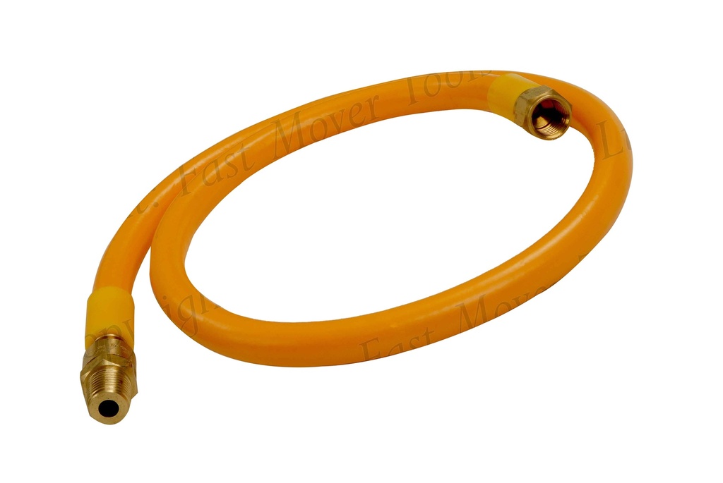 Fast Mover Air whip hose. 750mm length. Fitted with 1/4bsp femal