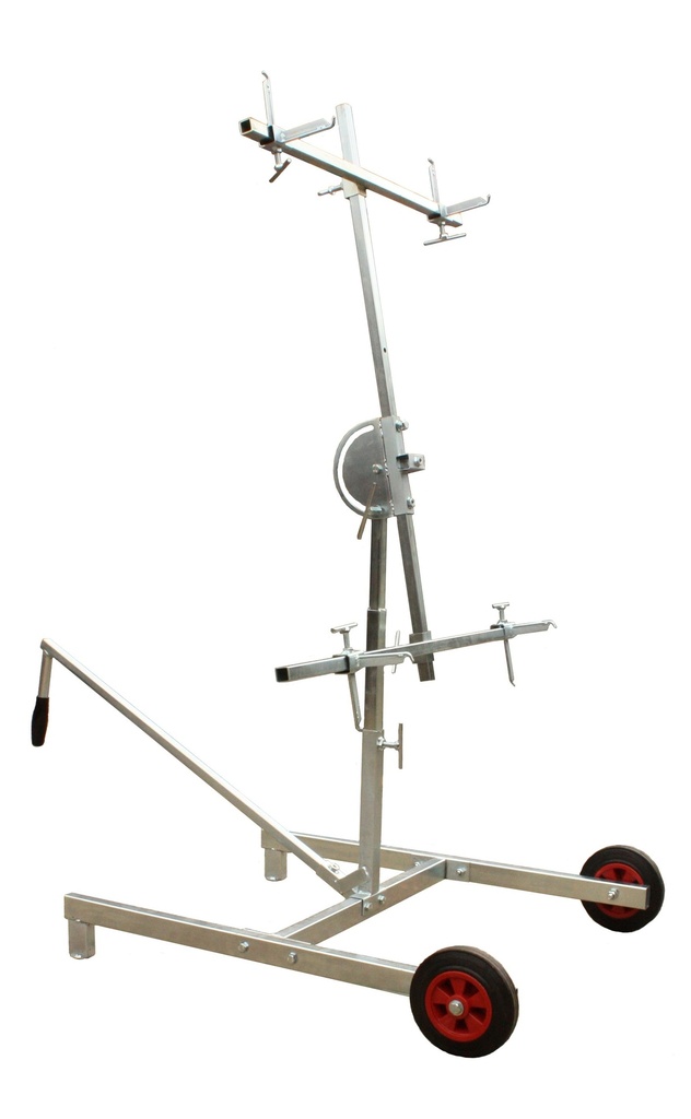 Fast Mover Sprayers mobile CV panel painting stand. Fully adjust