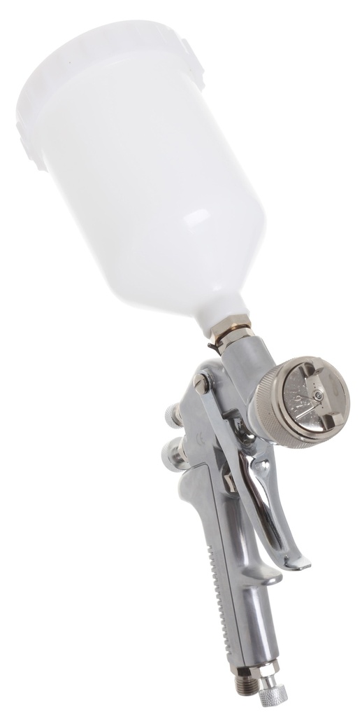 Fast Mover Conventional gravity feed spray gun with 600ml paint pot. 1.7mm aircap