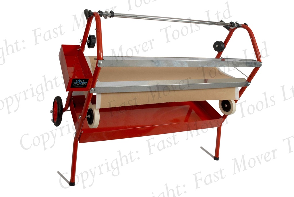 Fast Mover Mobile  masking paper dispenser with tape applicator.