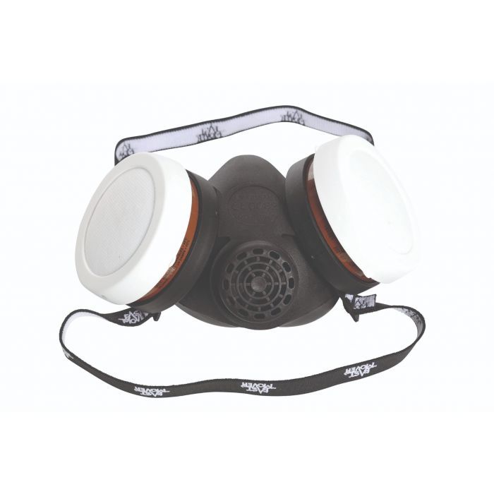 Fast Mover Half face mask fitted with 2 A1P2 cartridges