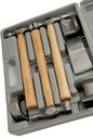 Fast Mover Hammer & Dolly Panel Beating 7pc Kit, Hickory Hand