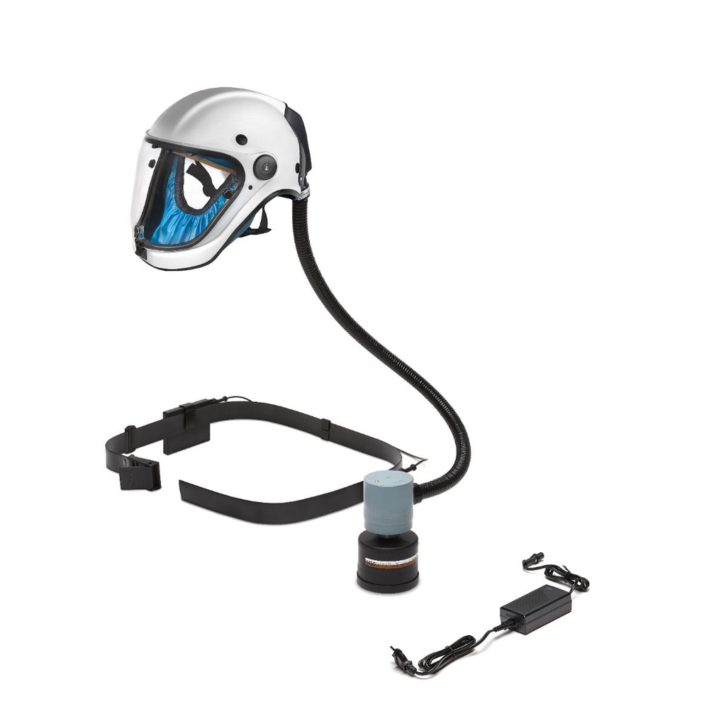 Fast Mover Powered air purifying respirator mask fitted with TA 