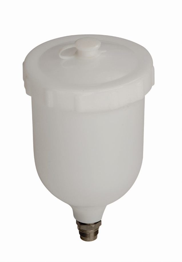 Fast Mover Spray gun paint pot with male thread. 600ml