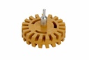 Fast Mover Fluted rubber eraser wheel with 5/16 thread.115mm  Supplied with 6mm arbor