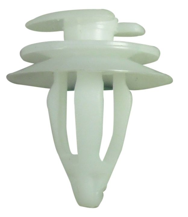 Fast Mover Trim Clip. White Panel Clip to fit 8mm Hole. PK 10