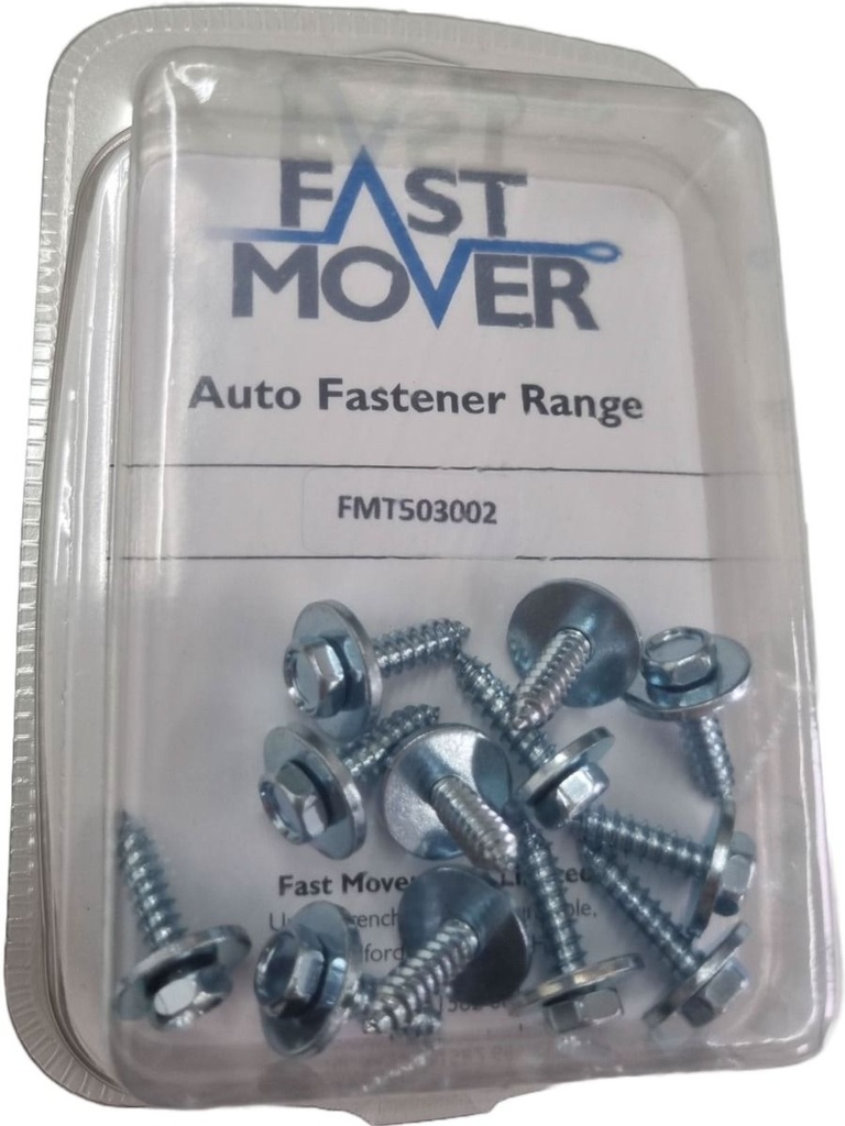 Fast Mover SHEET METAL SCREWS WITH WASHER 8X19mm pk12