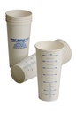 Fast Mover Paper paint mixing cups with markings. 600cc. 900 cups per box