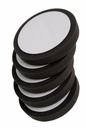 Fast Mover Soft black polishing pad. 150 x 30mm with hook & loop. 5 pads per pack
