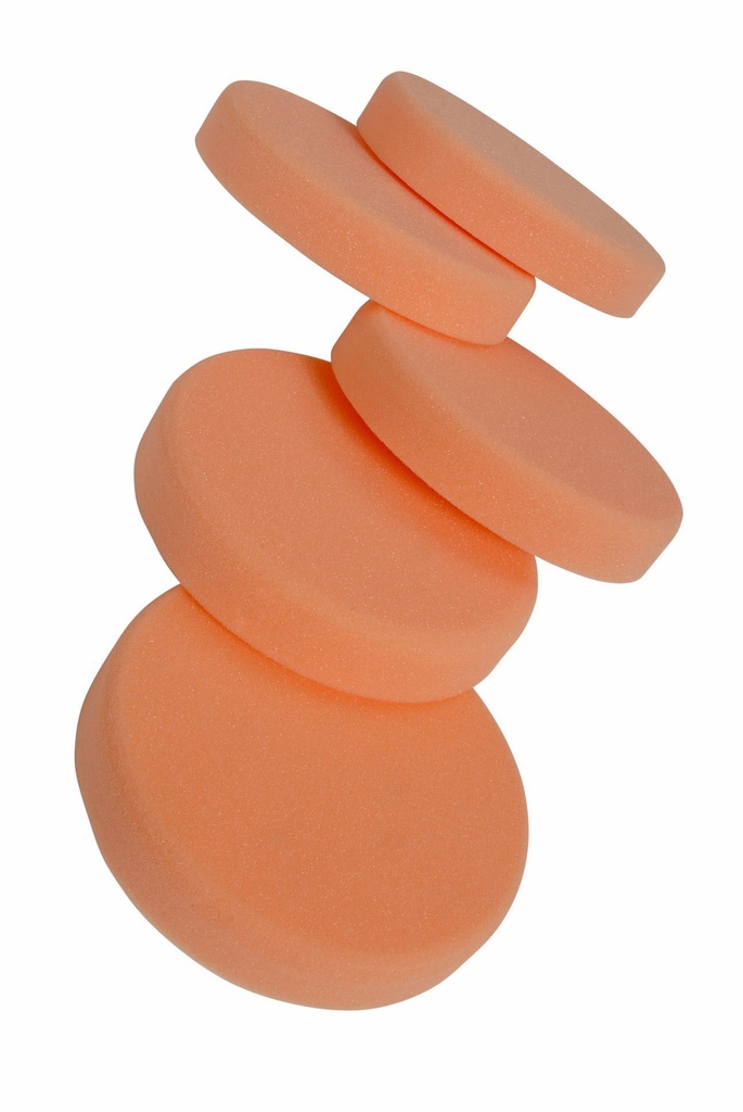 Fast Mover Hard orange compounding pad. 150 x 30mm with hook & loop. 5 pads per pack
