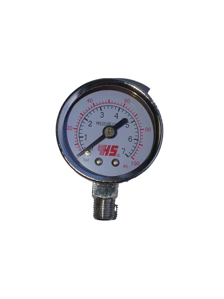 Fast Mover 2ltr Paint Pressure Tank Gauge, 1pc