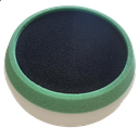 Fast Mover Hard white compounding pad. 150 x 50mm with hook & loop and fitted with protective collar