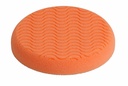 Fast Mover Hard orange compounding pad with hook & loop. 150 x 25mm ventilated design