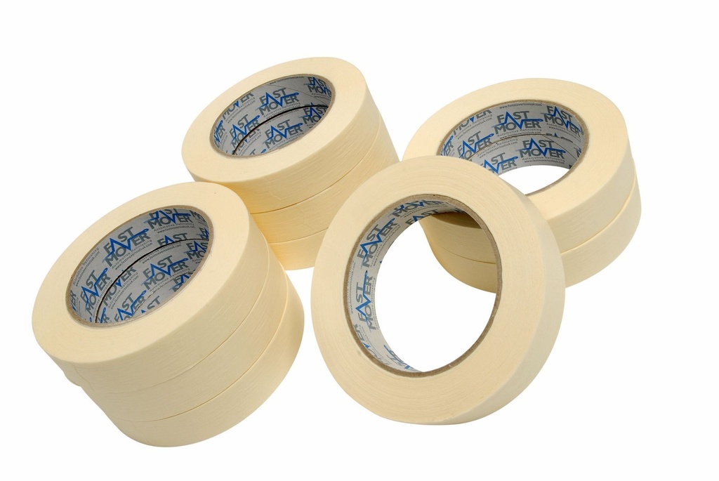 Fast Mover Masking tape. 24mm x 50mtr rated at 80 degrees. 36 rolls per box