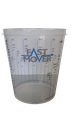 Fast Mover Plastic paint mixing cups with ratios. 2300ml . 100 cups per box